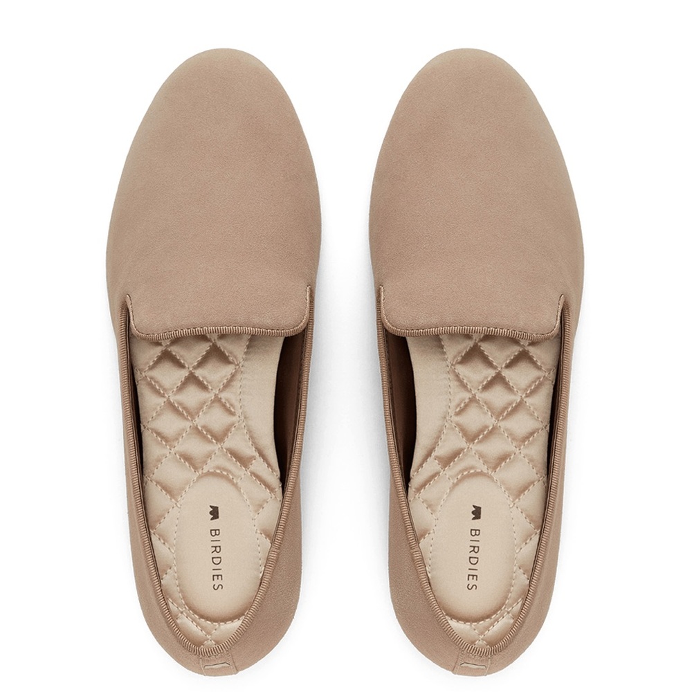 Birdies | The Starling | Classic smoking slippers | Color Latte Suede Size 7